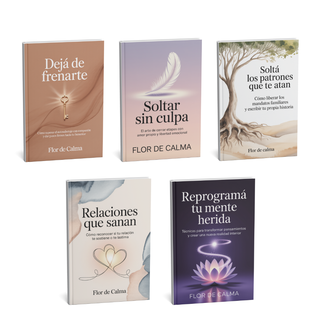 ✨ Pack Profundo de Sanación Emocional - 5 guías para destrabar lo que hoy te duele, te pesa o te frena